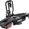 PORTE-VÉLOS SUR BOULE D'ATTELAGE THULE EASYFOLD XT PRISE 13 BROCHES - 2 VÉLOS (COMPATIBLE E-BIKES) NOIR