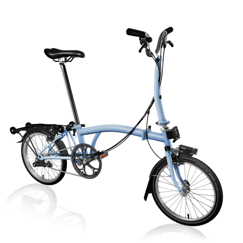 Vélo pliant BROMPTON C Line Explore 2023 guidon Mid bleu