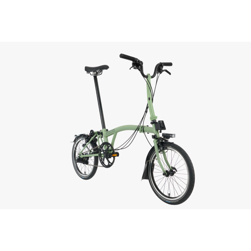 Vélo pliant BROMPTON C Line Explore 2023 guidon Mid menthe