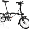 Vélo pliant BROMPTON C Line Explore 2023 jaune - Noir