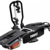 PORTE-VÉLOS SUR BOULE D'ATTELAGE THULE EASYFOLD XT F FIX4BIKE PRISE 13 BROCHES - 2 VÉLOS (COMPATIBLE E-BIKES) NOIR ARGENT